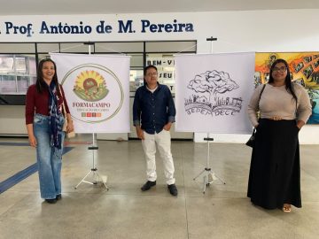 A equipe das Escolas do Campo de Santa Inês marca, mais uma vez, presença .